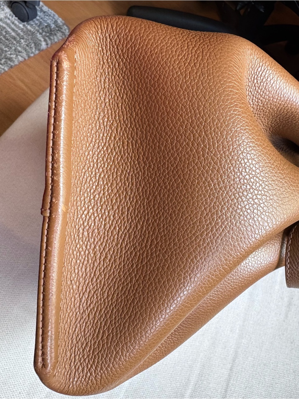 Polène numero neuf Shoulder Bag in Cognac Brown